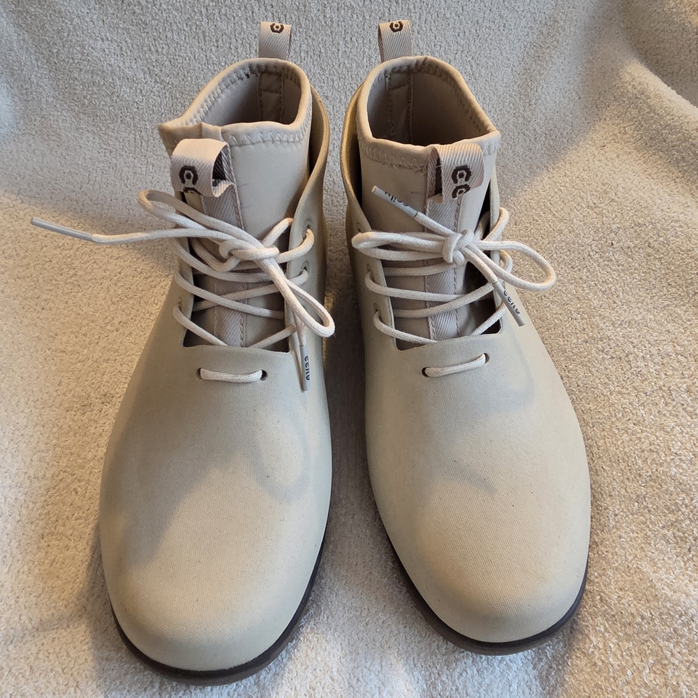 Vegan Women's Cream Ankle Boots